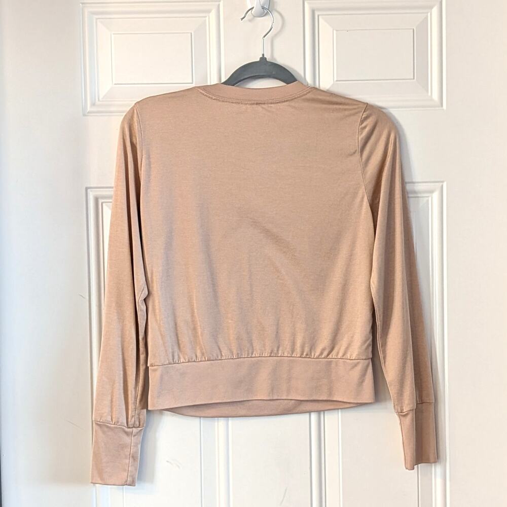 Vuori Daydream Crew Pullover XS Taupe Long Sleeve Lounge Sweatshirt - Picture 3 of 6